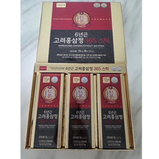 6 Year Korean Red Ginseng Sticks HACCP Made in Korea 90 Packets