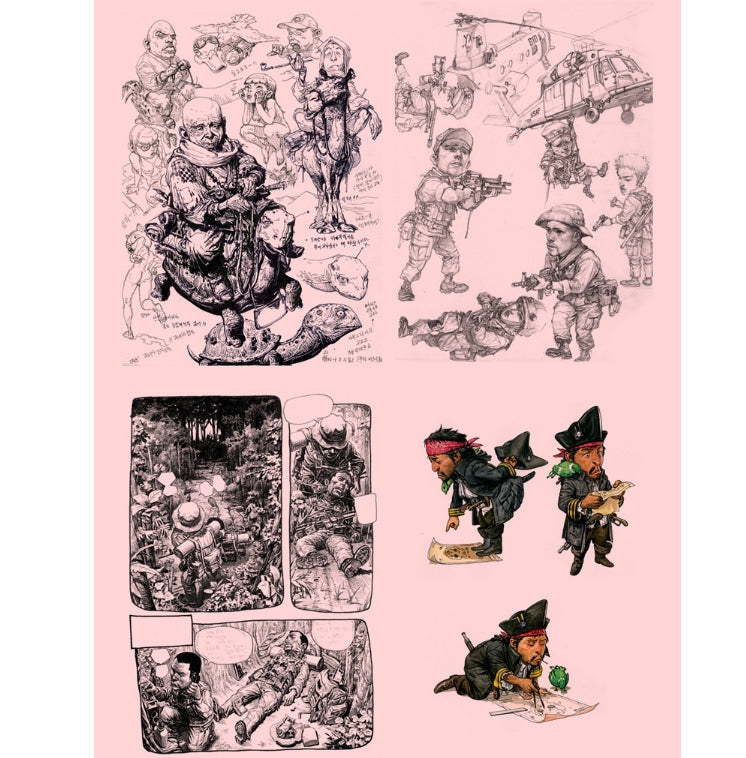 Kim Jung Gi 2007 Sketch Collection Art Book Rare Korean Edition Sealed Illustration Sketchbook