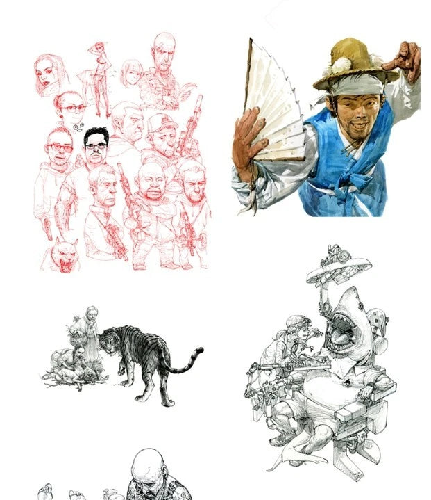 Kim Jung Gi 2011 Sketch Collection Art Book (Korean Edition)