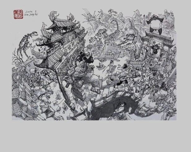 Kim Jung Gi 2016 Sketch Collection Art Book Korean Edition Limited Illustration Book