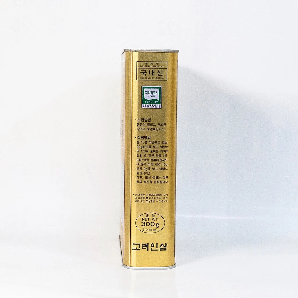 Korean 6-Year-Old Red Ginseng Roots Premium Grade Dried Ginseng 300g[10~25 Roots]