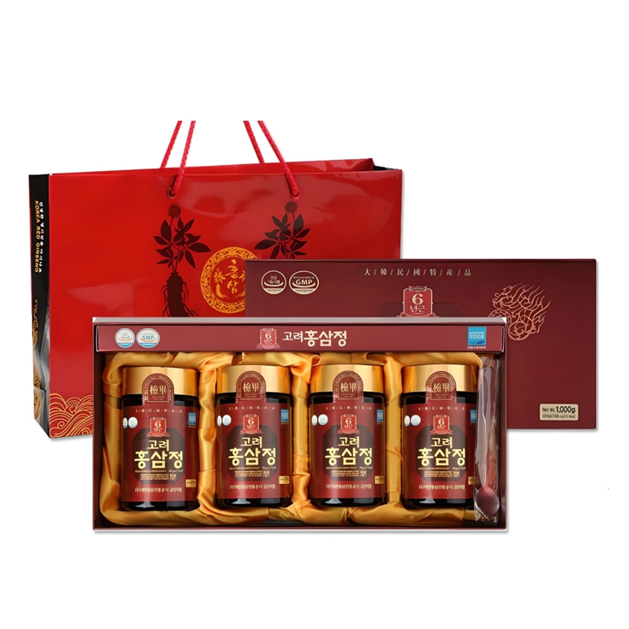 Korean 6-Year Red Ginseng Extract Royal Gold 250g x 4Pack – Premium Korean Health Supplement