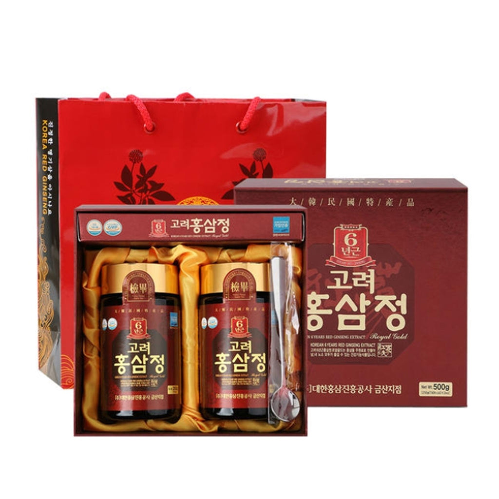 Korean 6-Year Red Ginseng Extract Royal Gold 500g (250g x 2 Bottles)