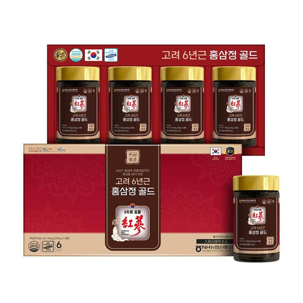 Korean Red Ginseng Extract Gold 960g 6-Year Premium Ginseng from Korea