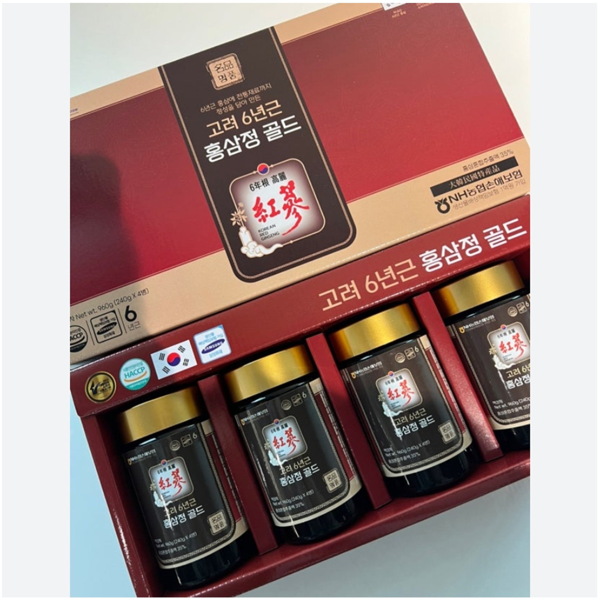 Korean Red Ginseng Extract Gold 960g 6-Year Premium Ginseng from Korea