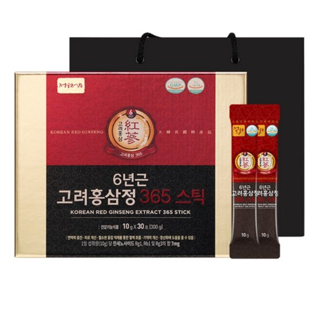 6 Year Korean Red Ginseng Sticks HACCP Made in Korea 90 Packets