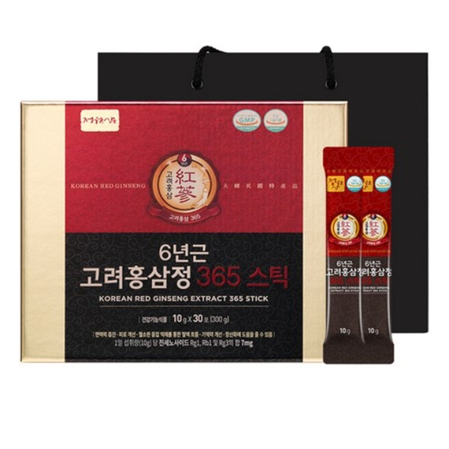 6 Year Korean Red Ginseng Sticks HACCP Made in Korea 90 Packets