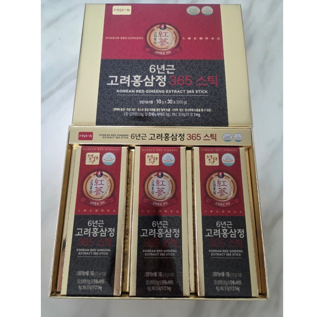 6 Year Korean Red Ginseng Sticks HACCP Made in Korea 90 Packets