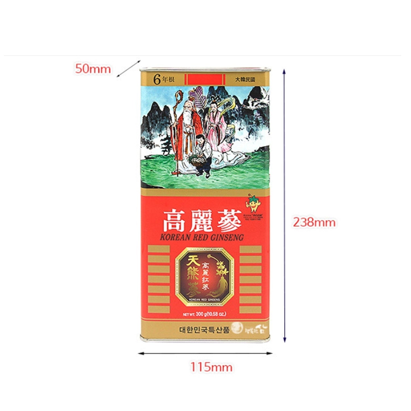 Korean Red Ginseng Roots 6-Year Dried | Premium Panax Ginseng (10–50 Roots Options)