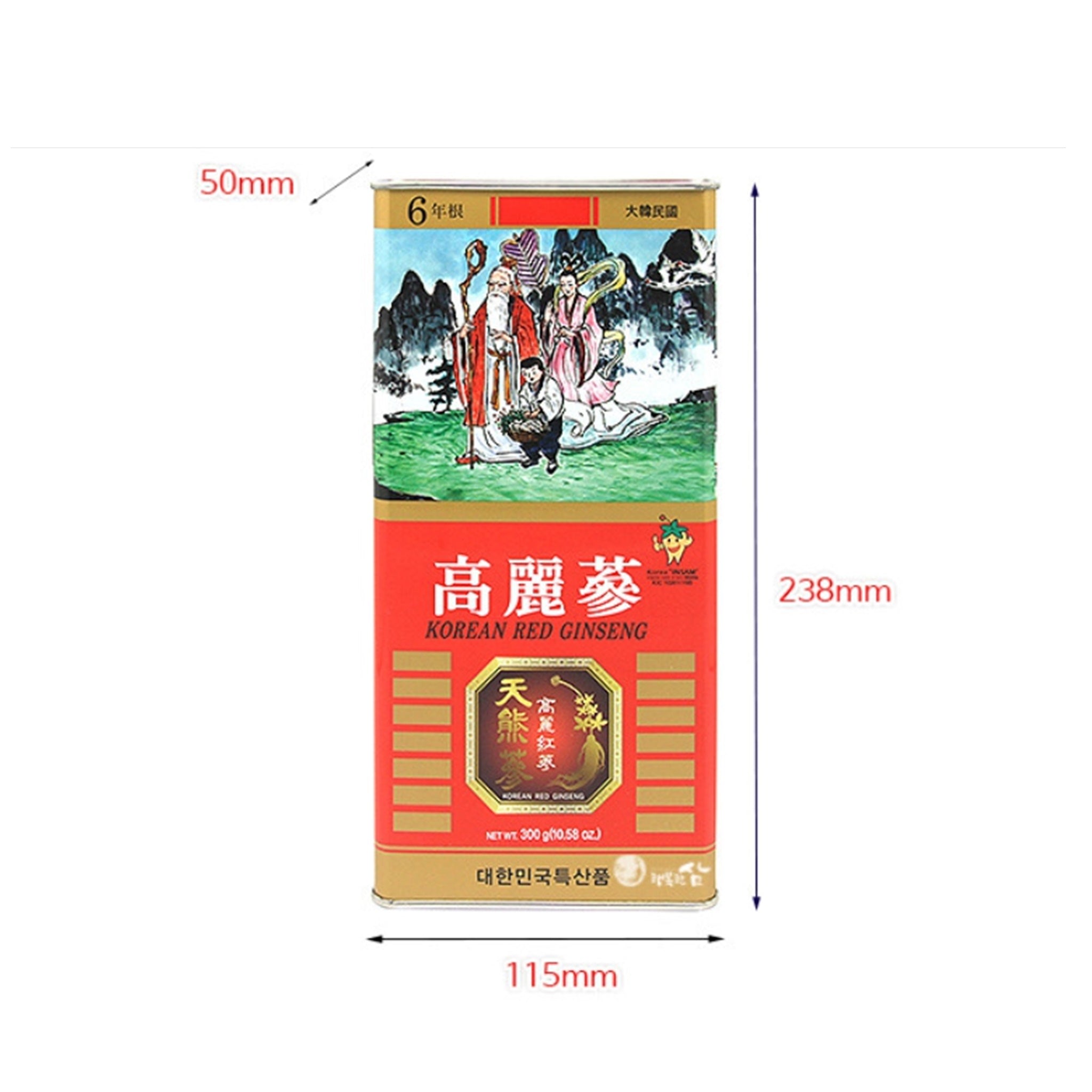 Korean Red Ginseng Roots 6-Year Dried | Premium Panax Ginseng (10–50 Roots Options)