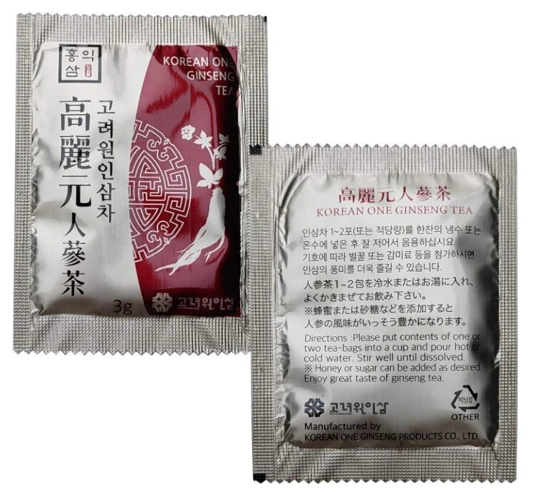 Korean Red Ginseng Tea 50 Sticks | Daily Ginseng Drink from Korea