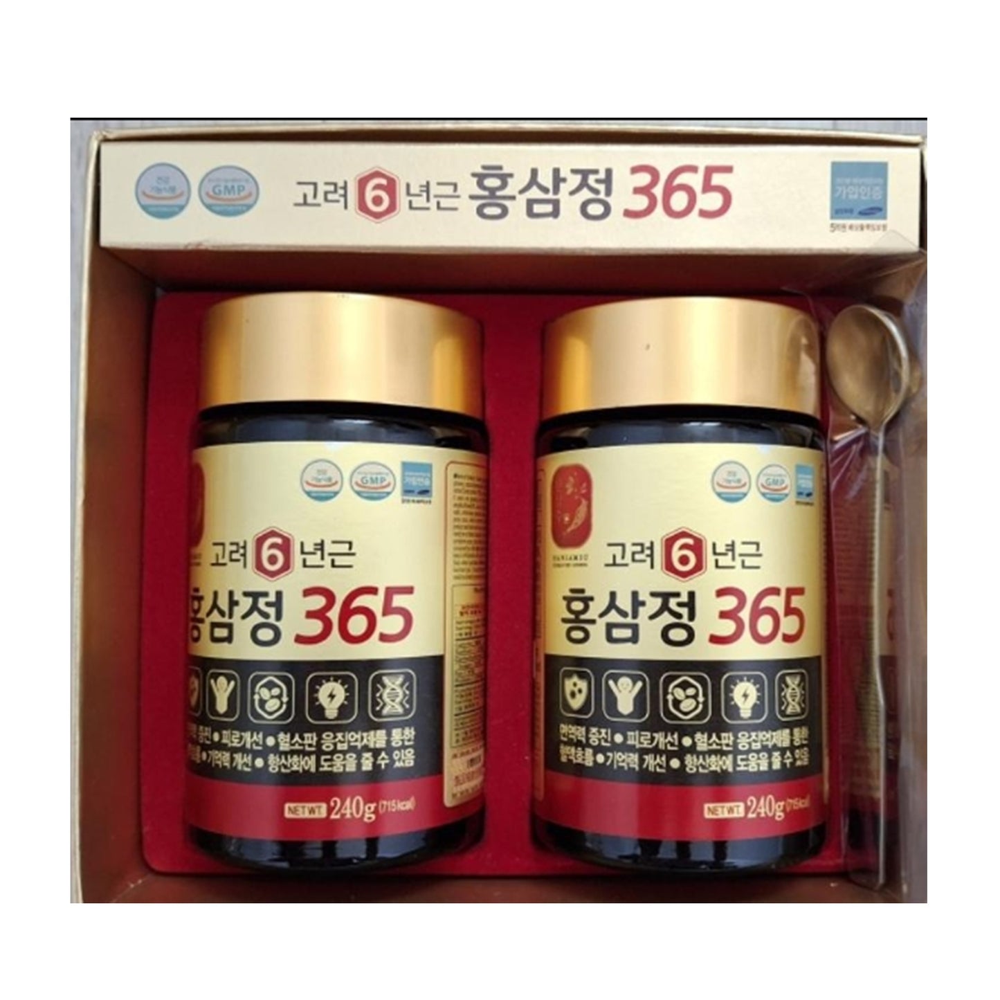 Korean 6-Year Red Ginseng Extract 240g x2 | Panax Ginseng Immune & Energy Support