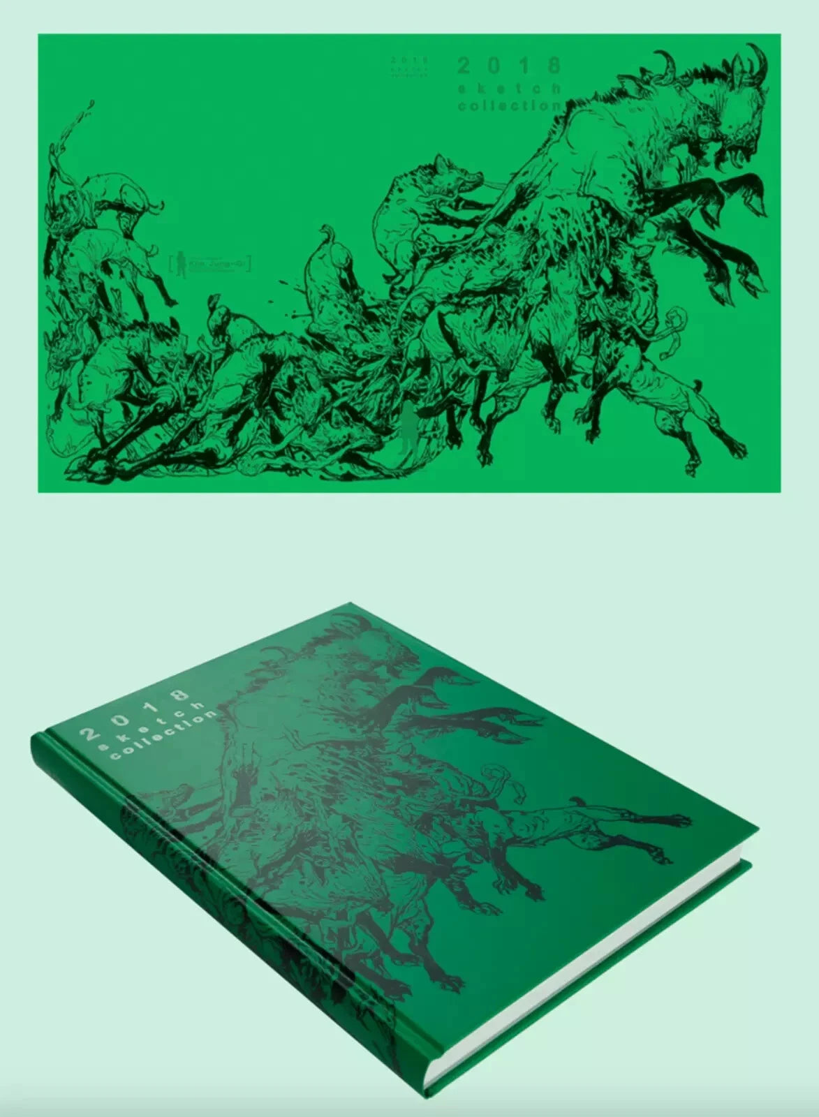 Kim Jung Gi 2018 Sketch Collection Art Book Rare Korean Edition Illustration Drawing Book